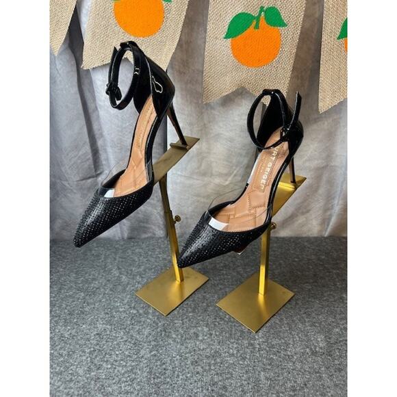 Kurt Geiger Shoes - Kurt Geiger London Brixton Lock Charm Stiletto Pump Black, Size EU 35, US 4.5,